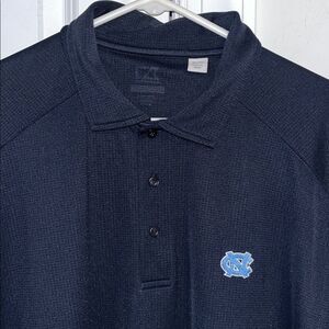 Cutter & Buck Navy Blue Pointed Collar UNC North Carolina Golf Polo Shirt XL